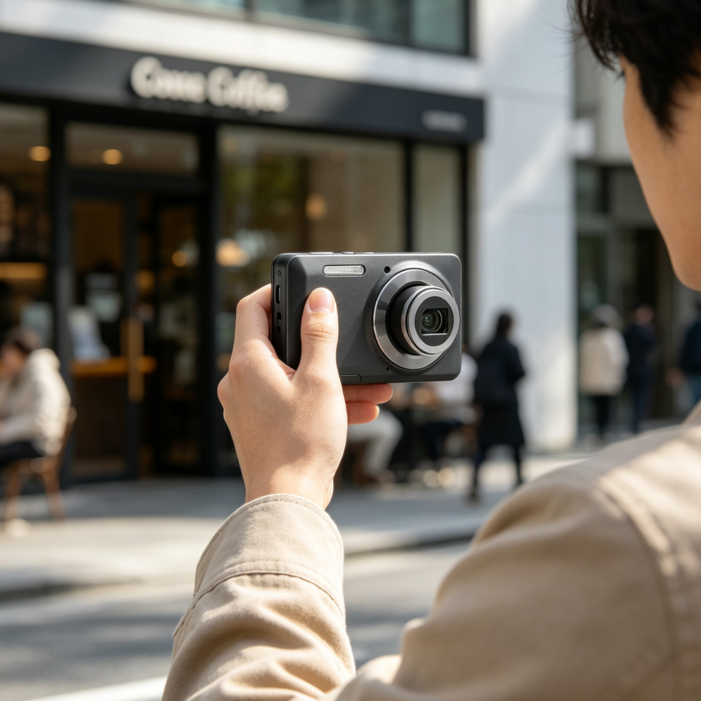 Portable Vlogging Digital Camera | 16MP Sensor, 5X Zoom & 1080P Full HD Video (Black)